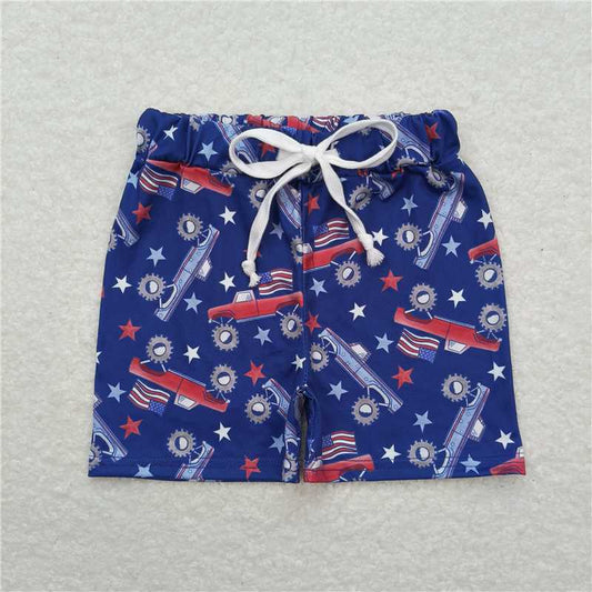 RTS NO MOQ Baby Boys Summer pants SS0205 Tractors Stars Bottom Shorts