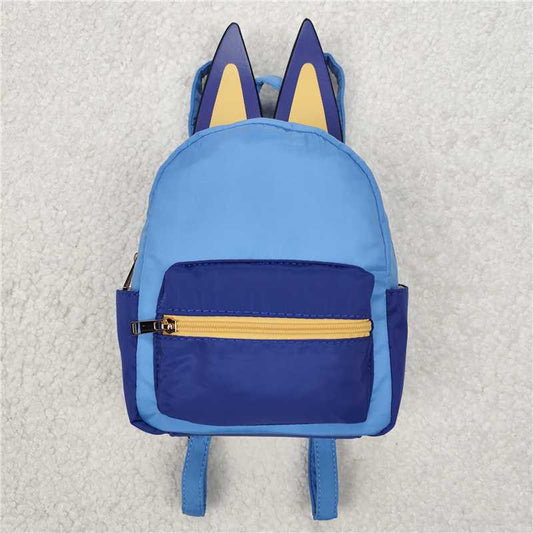 RTS NO MOQ Baby Kids Backpacks BA0281 Cute Blue Dog Ears Bags