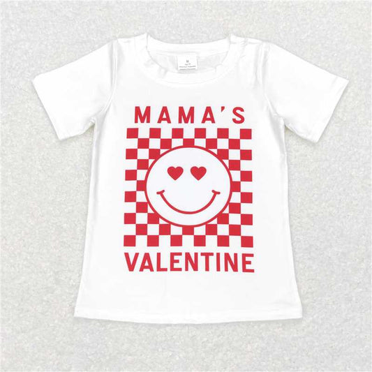 7.17 RTS NO MOQ Summer Baby Boys Shirt BT0445 Mama's Valentines Short Sleeve Tee Shirts Tops