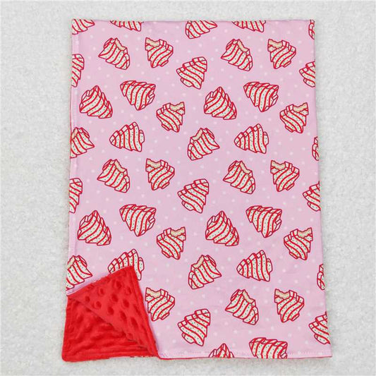RTS NO MOQ Baby Kids Carpet BL0089 Christmas Tree Cake Pink Blankets