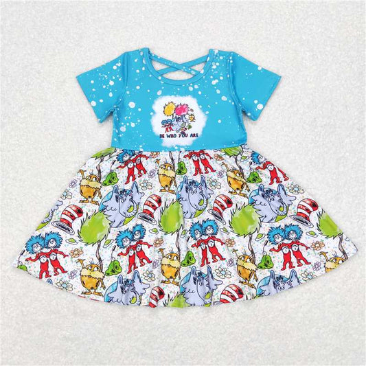 Kids Girls Short Sleeve DR Dress