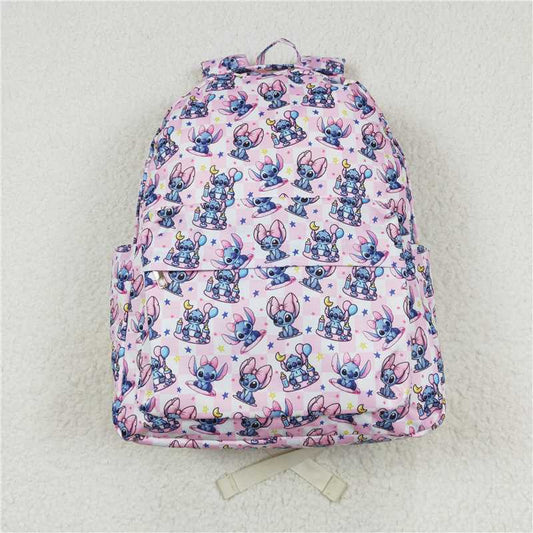 RTS NO MOQ Baby Kids Backpacks BA0182 Pink Plaid Mouse Back Bags
