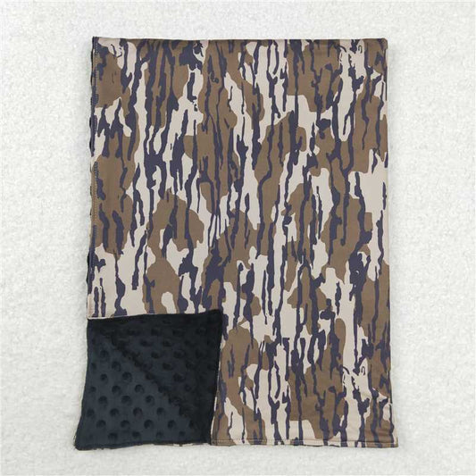 RTS NO MOQ Baby Kids Carpet BL0147 Dark Green Olive Polka Dots Bottomland Camo Blankets