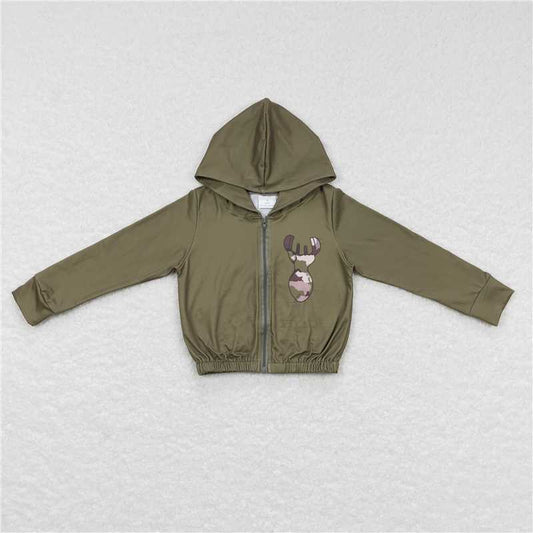 5.22 RTS NO MOQ Baby Girls Long Sleeve GT0335 Camo Deer Hunting Hooded Tops Jackets