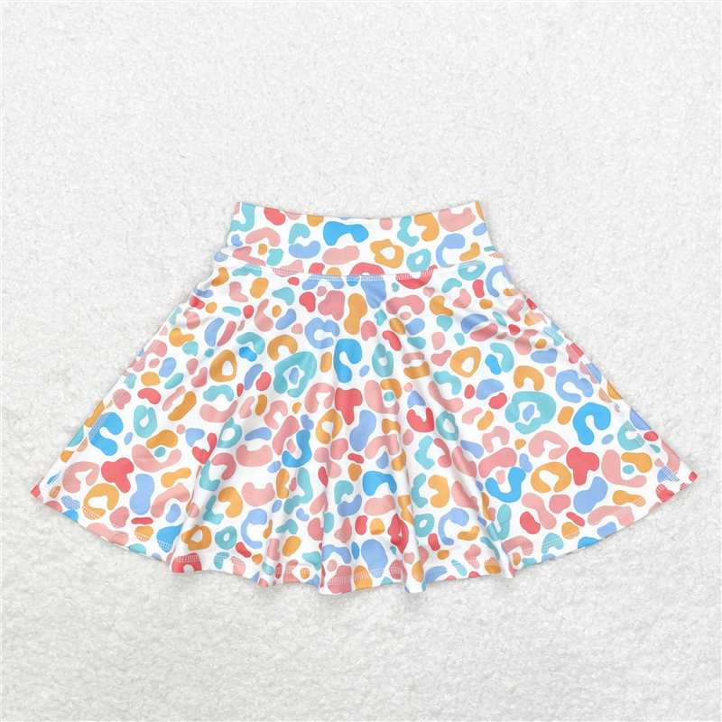 GLK0026 Baby Girls Leopard Colorful Skirts