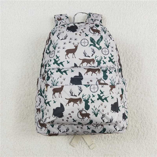 RTS NO MOQ Baby Kids Backpacks BA0231 Ducks Deer Zip Back Bags