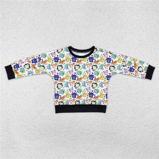 RTS NO MOQ Baby Boys Long Sleeve BT1053 Black Turtle Squirrel Tee Shirts Tops