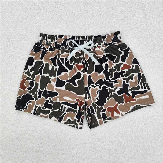 RTS NO MOQ Baby Boys Summer pants S0479 Duck Brown Camouflage Trunks Bottoms Swimsuits