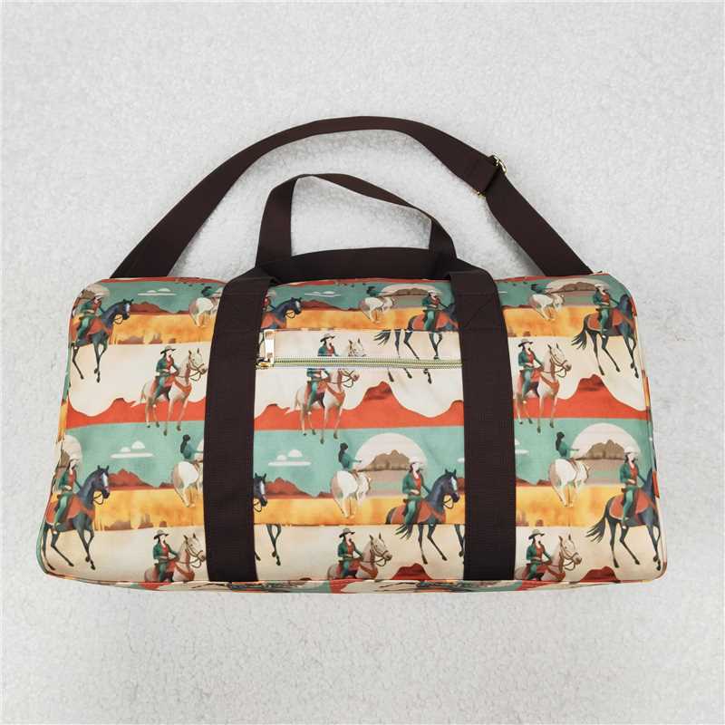 RTS NO MOQ Adult Gym  backpack BA0265 Brown Horse Rodeo Western Bags