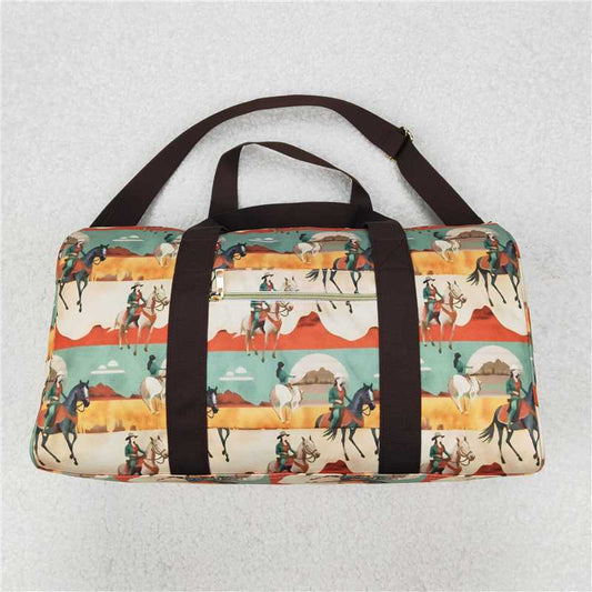 RTS NO MOQ Adult Gym  backpack BA0265 Brown Horse Rodeo Western Bags