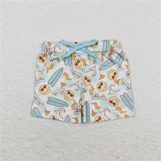 RTS NO MOQ Baby Boys Summer pants SS0200 Green Checkered Bottom Shorts