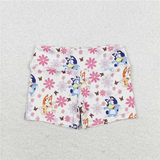 RTS NO MOQ Baby Girls Summer Pants SS0213 Dog Flowers Bottoms Shorts