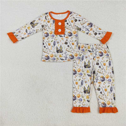 GLP1172 Baby Kids Halloween Magic Sibling Pajamas Clothes Sets