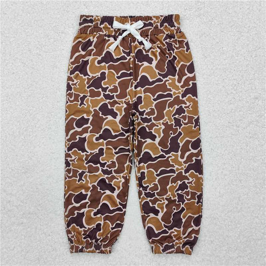 RTS NO MOQ Baby Girls Long Pants P0669 Coffee Hunting Camo Bottoms Jogger Pants