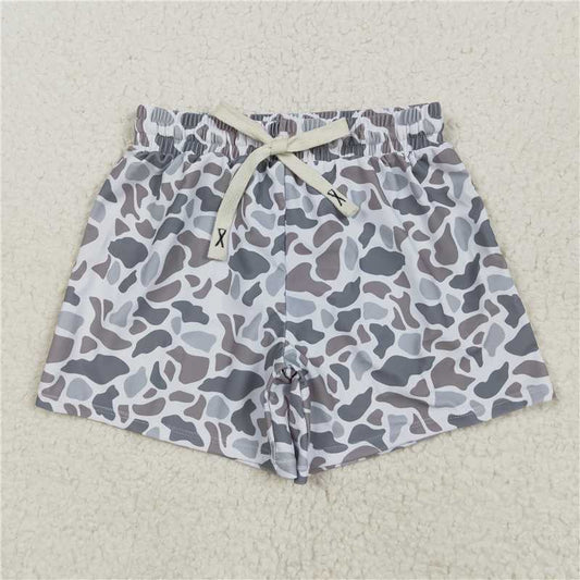 RTS NO MOQ Baby Boys Summer pants S0458 Grey Camouflage Trunks Bottoms Swimsuits