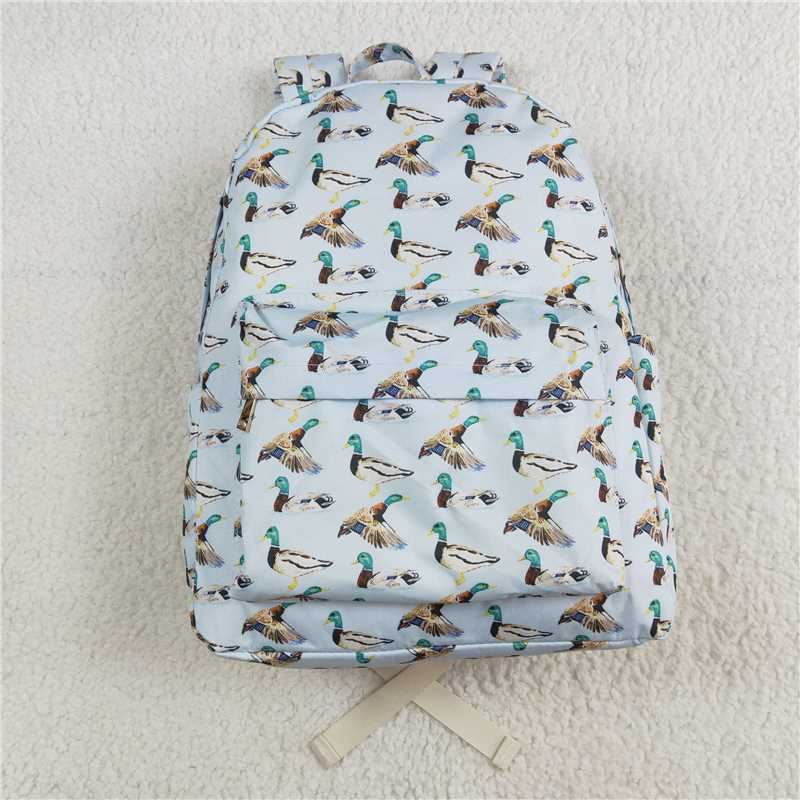 RTS NO MOQ Baby Kids Backpacks BA0277 Mallard Ducks Pattern  Bags
