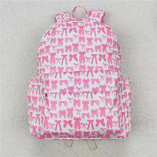 RTS NO MOQ Baby Kids Backpacks BA0285 Pink Bows Back To School Bags