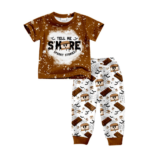 MOQ:5  Boy Short Sleeve Wholesale Boutique Kid Outfit