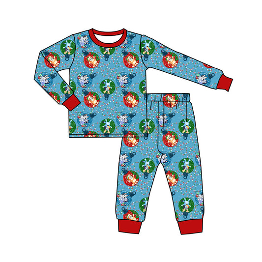 MOQ:5 Christmas Boy Kid Long Sleeve Wholesale Boutique Kid Clothing