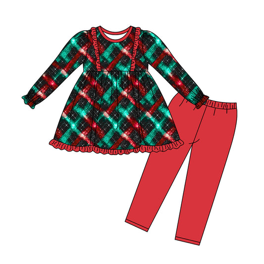 MOQ:5 Red Long Sleeve Wholesale Boutique Kid Clothing