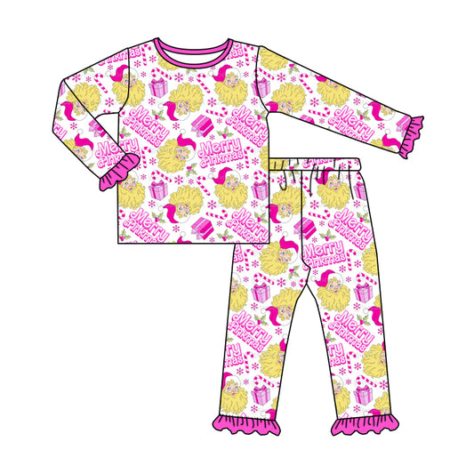 MOQ:5 Cute Long Sleeve Wholesale Boutique Kid Clothing Set