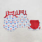 RTS NO MOQ Summer Sibling  Baby Girls Popsicle Bows Rompers Clothes Sets
