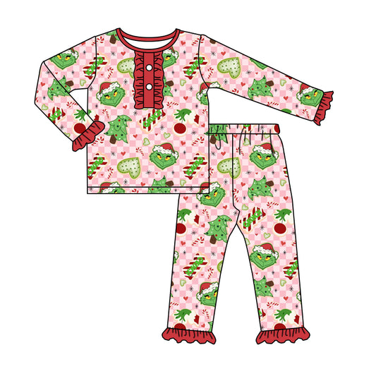 MOQ:5 Christmas Long Sleeve Wholesale Boutique Kid Clothing