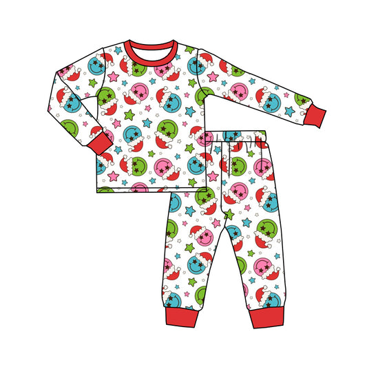 MOQ:5  Red Color Long Sleeve Wholesale Boutique Kid Clothing Set