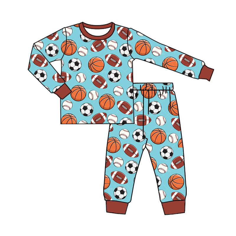 MOQ:5 Ball Children Long Sleeve Wholesale Boutique Kid Clothes Sets