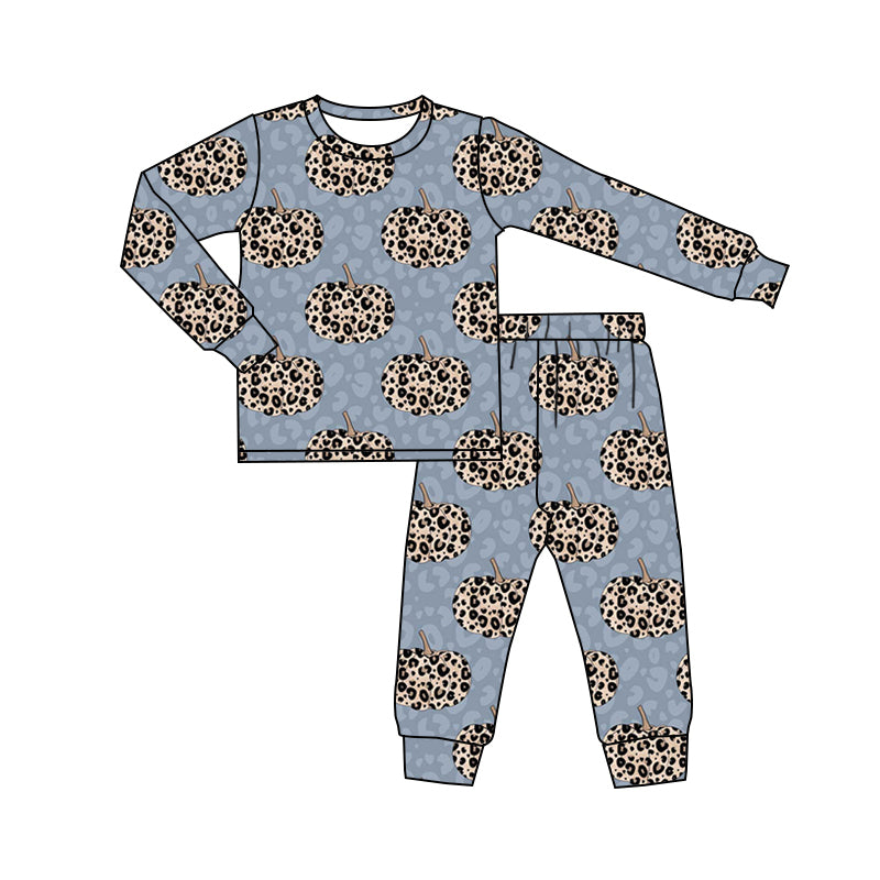 MOQ:5 Leopard Boy Design Cute Kid Long Sleeve Wholesale Boutique Kid Clothing