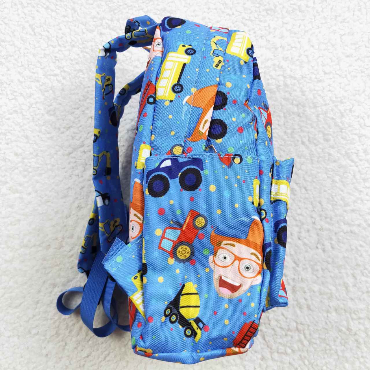 BA0090 toddler backpack Vehicle blue backpack back to school preschool bag