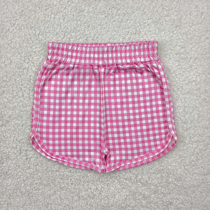 RTS NO MOQ Summer Sibling Baby Girls 4 Colors Sport Shorts Bottoms