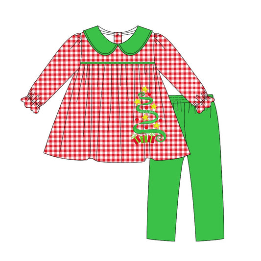 MOQ:5 Christmas Long Sleeve Wholesale Boutique Kid Clothing Clothes