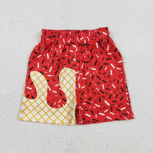 RTS Baby Boys Kids Red Drips Sprinkles Summer Shorts Bottom