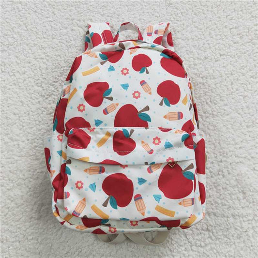 RTS NO MOQ Baby Kids Backpacks BA0069 Back To School Apple Back Bags