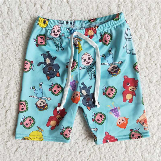 5.16 RTS NO MOQ Baby Boys Summer Pants E8-16 Blue Watermelon Trunk Swimsuits
