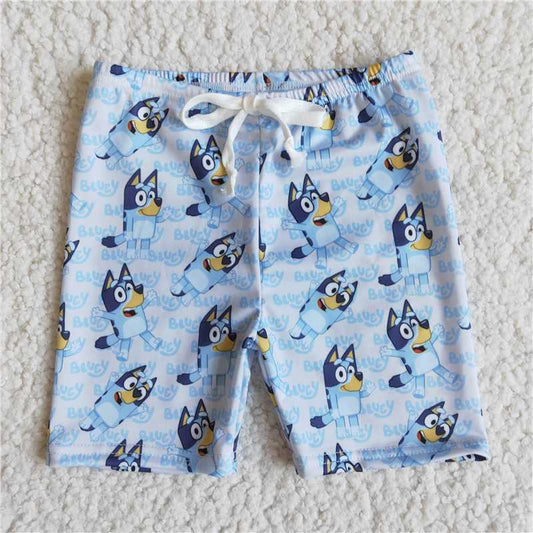 6.2 RTS NO MOQ Baby Boys Summer Pants E10-28 Blue Dog Trunk Swimsuits