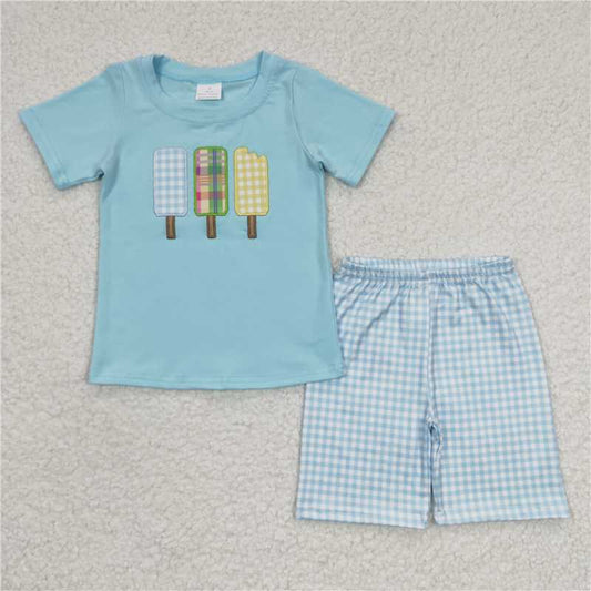 8.11 RTS NO MOQ Baby Boys kids Summer Sets BSSO0129 Popsicle shorts Clothes Sets