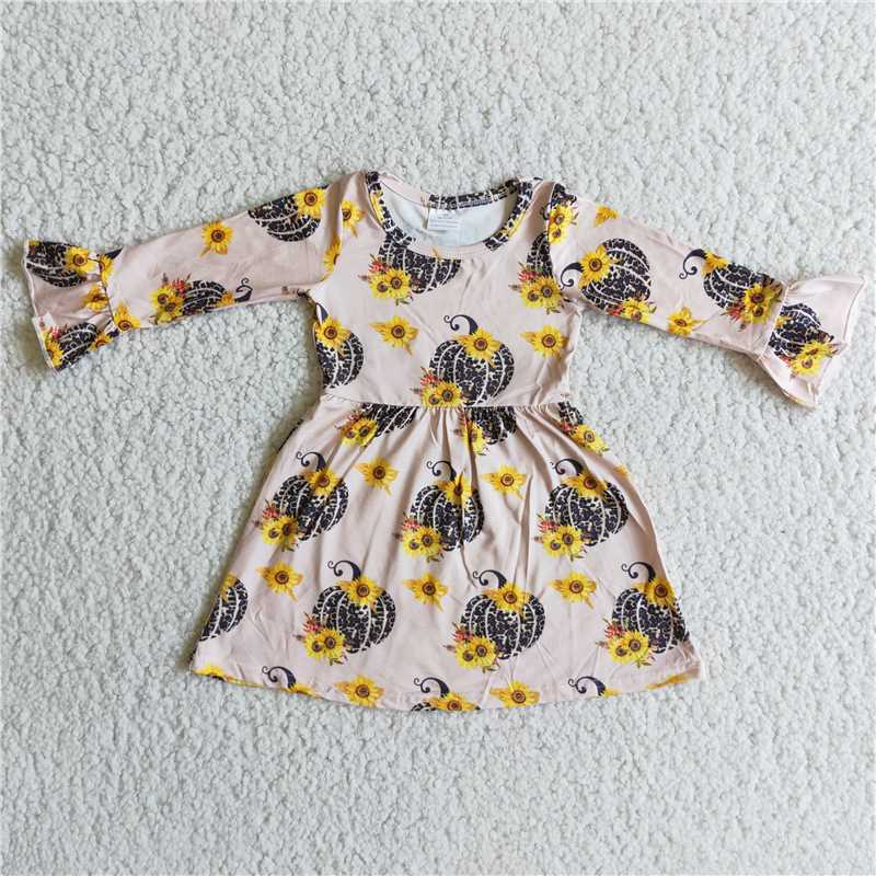 6 A20-16  Pumpkin sunflower dresses