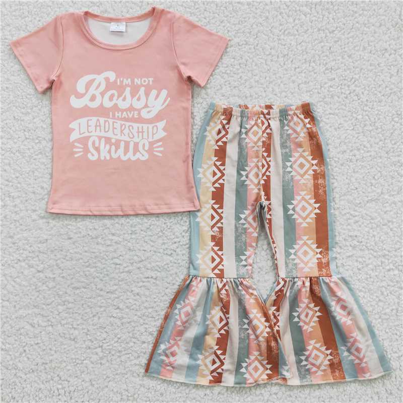 GSPO0562 Cute Girls Bell Bottom Pants Outfit