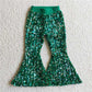 Baby Girls Sequin Bell Bottom Flare Pants (1-9 color)