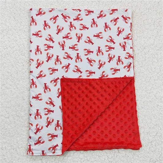 RTS NO MOQ Baby Kids Carpet BL0034 Crawfish Red Polka Dots Blankets