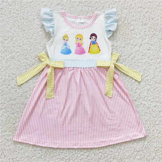 8.5 RTS NO MOQ Summer Baby Girls Dresses GSD0176 Princess Knee Length Dresses