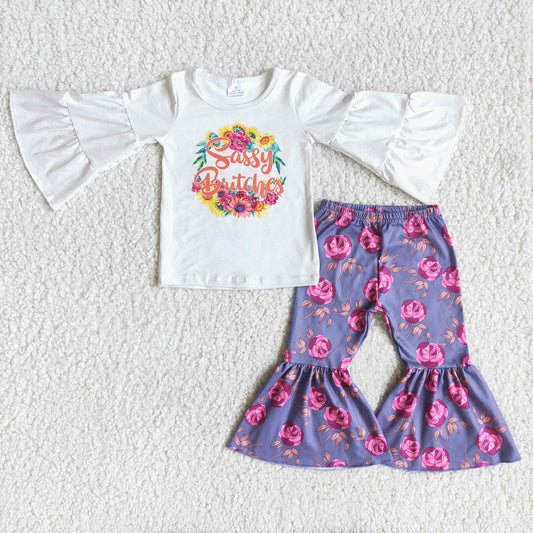 6 A0-11 Baby Girls Boutique Sassy Set