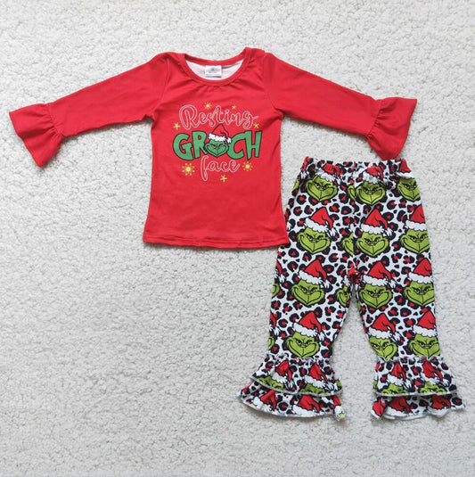 6 A1-17 Girls Christmas Red Set