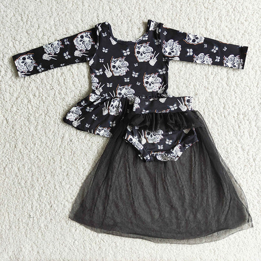 6 A10-2 Black Halloween Cute summer Bummies Set