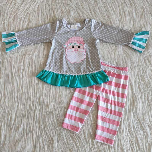 6 A11-27 Christmas Embroidery Santa Outfit