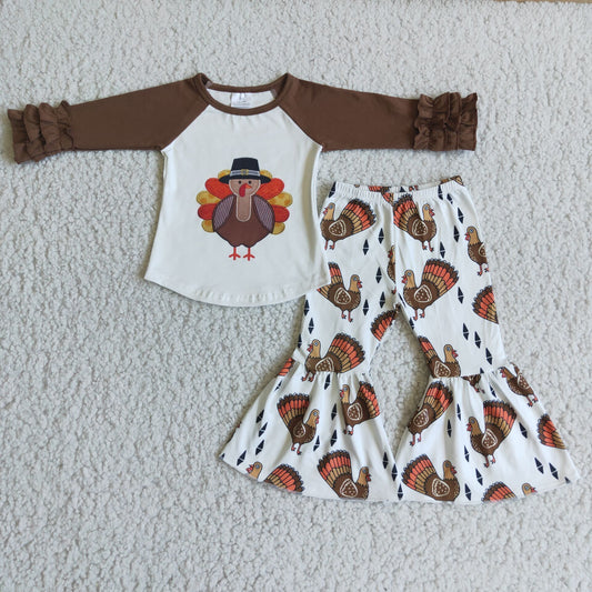 6 A23-19 Turkey Children Long Sleeve Clothing Kid Summer Boutique Outfits