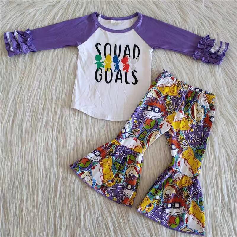 6 A25-5 Children Clothing Long Sleeve Kid Boutique Outfits