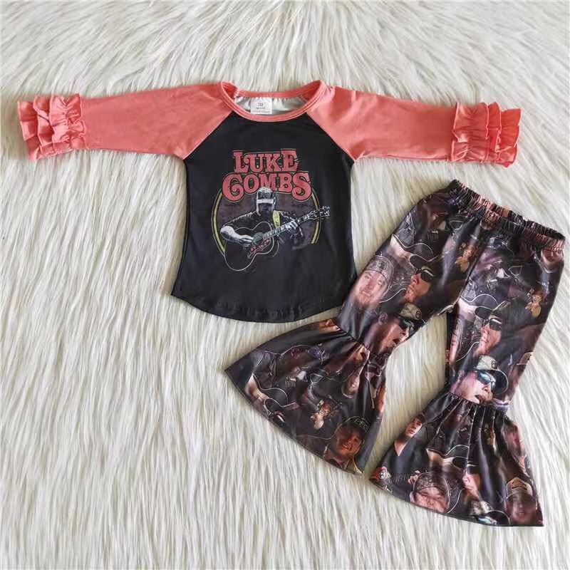 6 A27-16 Singer Children Long Sleeve Clothing Kid Summer Boutique Outfits